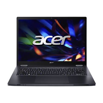 Acer TravelMate P4 Spin 14 TMP414RN-53-TCO - Conception inclinable - Intel Core i5 - 1335U / jusqu'à 4.6 GHz - Win 11 Home - Carte graphique Intel Iris Xe - 8 Go RAM - 512 Go SSD - 14" IPS écran tactile 1920 x 1200 - Wi-Fi 6E - bleu ardoise - clavier :