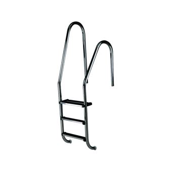 Échelle De Piscine Uniprodo – 4 Marches, Inox, Profil étroit, Charge Max 180 Kg