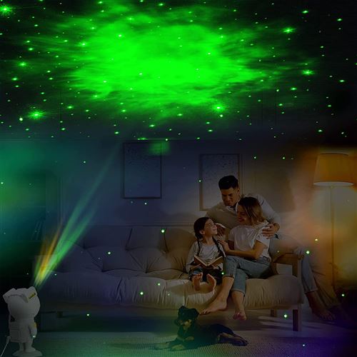 Achetez Projecteur D'astronaute Starry Sky Galaxy Projecteur Night Light  Lampe LED Pour Décor de Chambre de Chambre - Étoile / Blanche de Chine