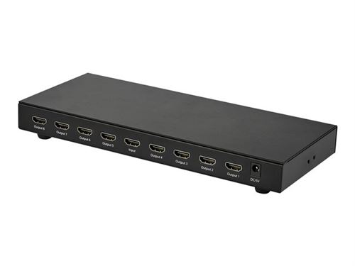 StarTech.com Splitter vidéo HDMI 4K 60 Hz à 8 ports -  Répartiteur HDMI Ultra HD compatibe HDR - Répartiteur vidéo/audio - 8 x HDMI - pour P/N: ST121HD20FXA