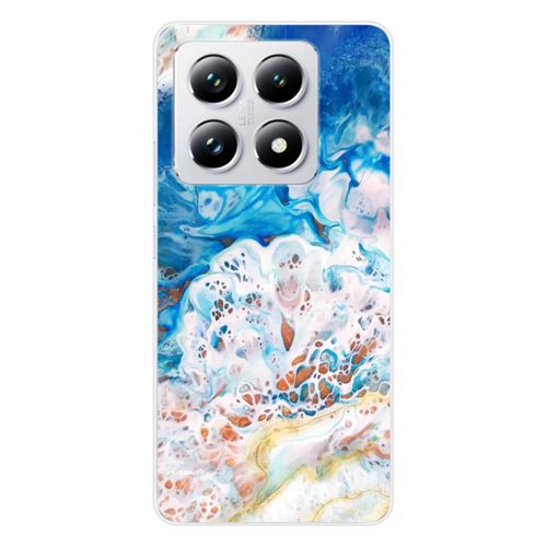 Coque en silicone imprimée compatible Xiaomi 14T Pro Marbre océan