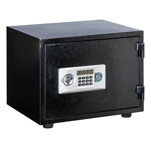 Coffre-fort ignifuge serrure mixte électronique et clé H 38 cm