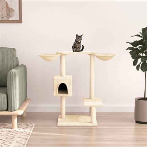 Vidaxl Arbre À Chat Crème 82 Cm - Image 3