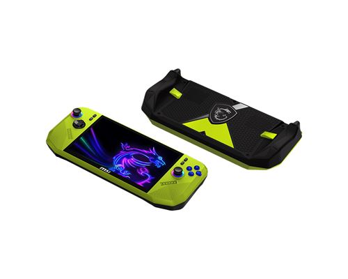 MSI Claw A8 BZ2EM-040FR Neon Green : AMD Ryzen Z2 Extreme - 24GB LPDDR5x - SSD 1TB - AMD Radeon Graphics - 8" Full HD 120Hz Tactile 500Nits - WiFi 7 - Windows 11 Famille