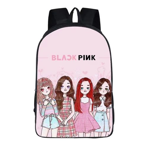 Sac à Dos BlackPink pour Filles (SD1268) 29*12.5*42 cm Noir/Rose