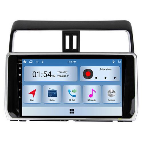 Autoradio RoverOne® Bluetooth CarPlay 2 Din 6Go RAM 128Go ROM pour Toyota Land Cruiser Prado 150 2018-2020