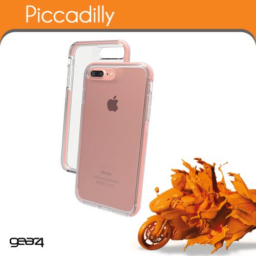 Gear4 D3O Piccadilly - Achterzijde behuizing voor mobiele telefoon - D3O, thermoplastic polyurethaan (TPU) - helder, rosegoud - voor Apple iPhone 7 Plus