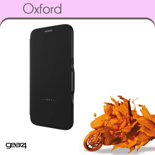 Gear4 D3O Oxford - Flip cover voor mobiele telefoon - D3O - zwart - voor Samsung Galaxy S8