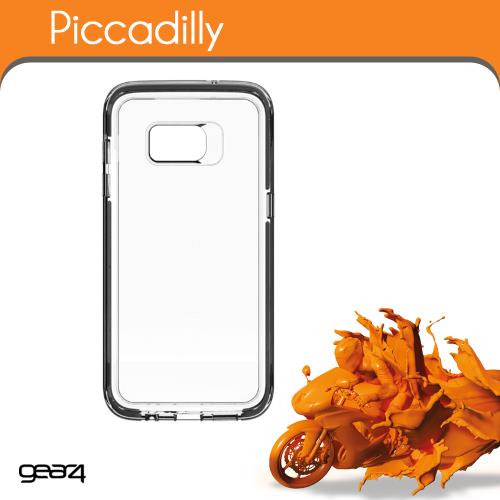 Gear4 Piccadilly - Achterzijde behuizing voor mobiele telefoon - polycarbonaat, D3O - zwart, transparant - voor Samsung Galaxy S8+