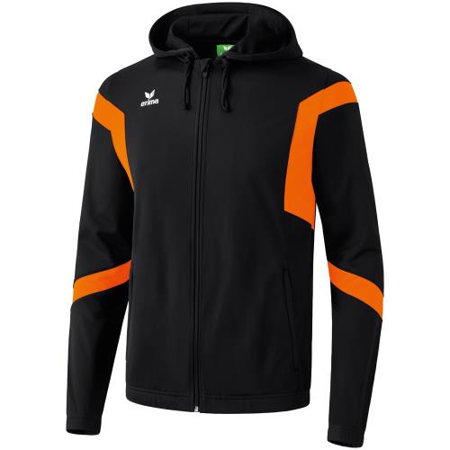 Erima - Veste d'entraînement à capuche Erima Classic Team - 3XL - noir/orange