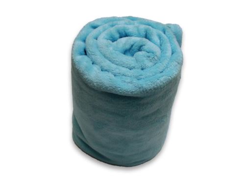 Soleil d'ocre 510635 calin couverture extra douce en microfibre bleu 180 x 220 cm
