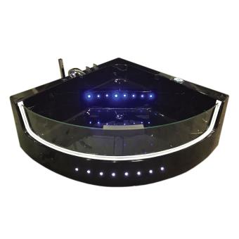 Baignoire Balneo Bain Black Shark Tourbillon Massante Angle 140 X 140 Cm Installations Salles De Bain Achat Prix Fnac
