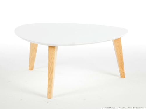Salon Demeyere 107118 Set De 3 Tables Basses Blanc Gris Noir