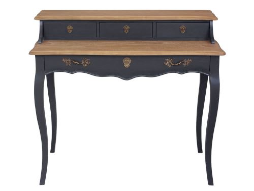 Bureau Avec Tiroirs Plateau Massif L88 Cm Pauline Gris Anthracite Achat Prix Fnac Bureau Avec Tiroirs Plateau Massif L88 Cm Pauline Gris Anthracite Achat Prix Fnac