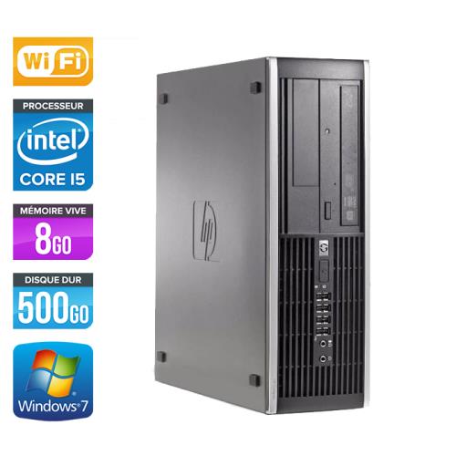 Unité centrale HP Elite 8300 SFF - Noir - Intel Core i5-3470 / 3.20 GHz - RAM 8 Go - HDD 500 Go - DVDRW - Gigabit Ethernet - Wifi - Windows 7 Professi