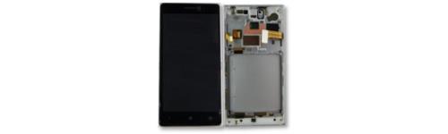 Ecran tactile + LCD avec contour gris foncé de remplacement pour Nokia Lumia 830