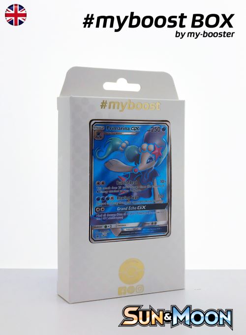 Coffret #myboost PRIMARINA GX (Oratoria) SM39 - Sun and Moon - 10 cartes Pokemon anglaises