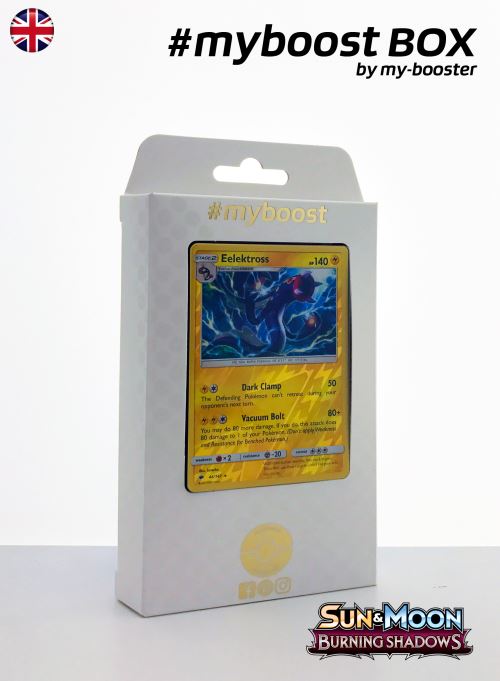 Coffret #myboost EELEKTROSS (Ohmassacre) 46/147 - Sun and Moon 3 Burning Shadows - 10 cartes Pokemon anglaises