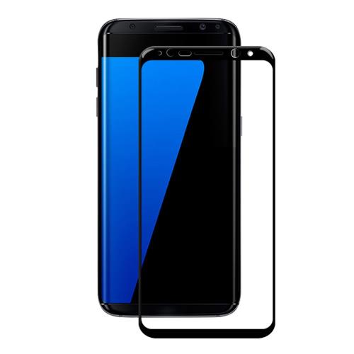 Protecteur écran en verre trempé AMORUS pour Samsung Galaxy S8 Plus ing couverture intégrale - Noir