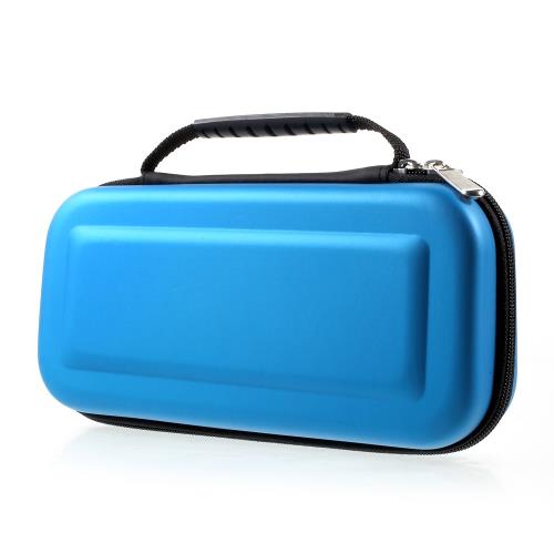 Sacoche Portable rigide Travel Carrying Box avec Zipper Closure pour Nintendo Switch - Bleu