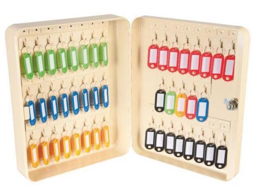 Decayeux Blanc - Coffret À Clé À Crochet Fixe Avec Intercalaire Pour 45 Clés - Image 1