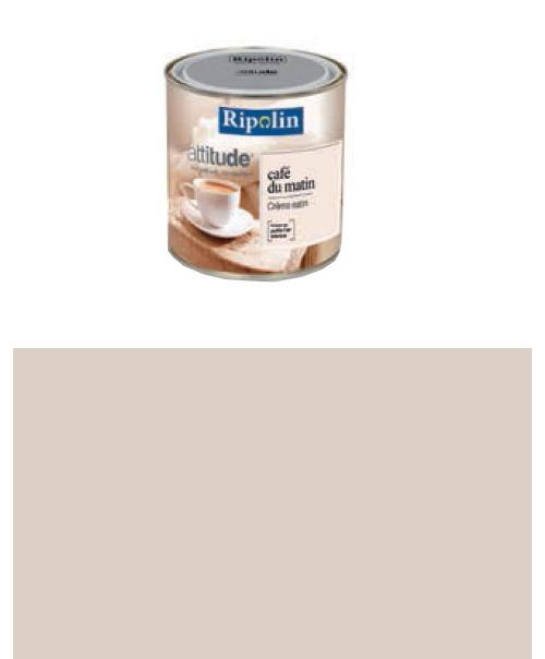 Ripolin - Peinture Attitude Café du matin multi-supports Satin 0,5 L Café au lait