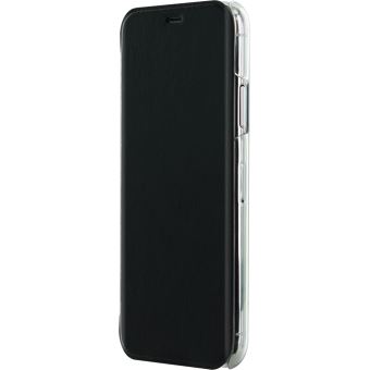Bigben Connected folio - Protection à rabat pour téléphone portable - synthétique - noir - pour Apple iPhone X
