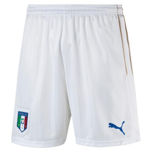Puma - Short Domicile Italie 2016 - 2XL - blanc/bleu puissant