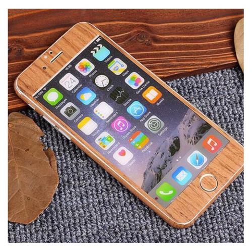 Sticker Autocollant IPHONE 6 PLUS / 6S PLUS (+) Integral Effet Bois Avant/Arriere (CHENE CLAIR)
