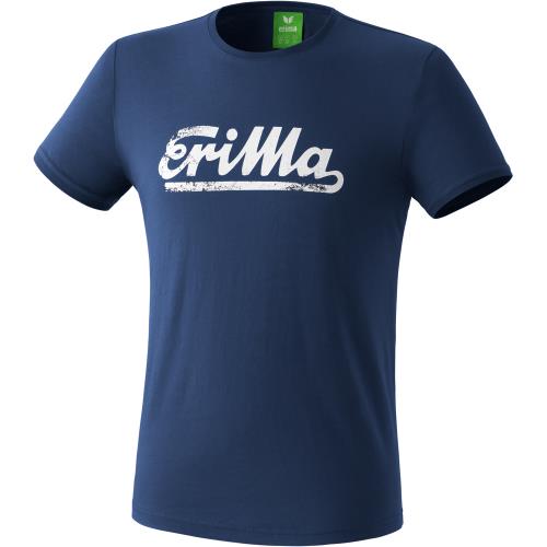 Erima Retro Basic new navy/blanc S T-shirt Adulte Homme