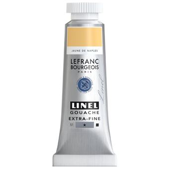Gouache - Extra-fine - Jaune de Naples - 191 - Lefranc Bourgeois - Linel - 14ml - 1