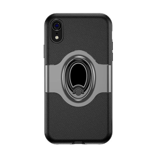 Coque en TPU hybride avec anneau gris pour votre Apple iPhone XR