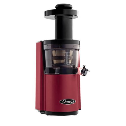 Omega VSJ843 Rouge - Extracteur De Jus Vertical