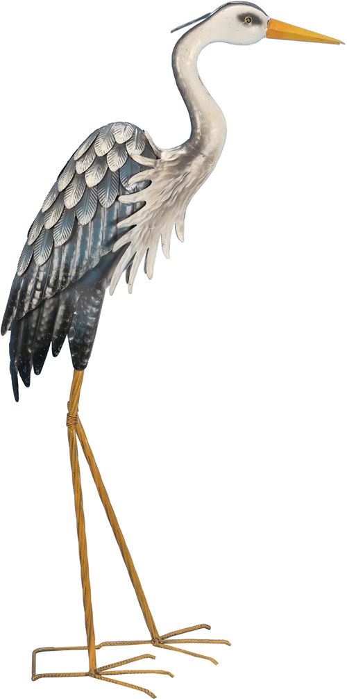 NO NAME - Grand héron en métal 103 cm