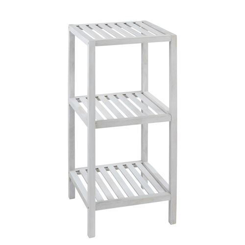 Etagère de salle de bain scandi Norway - L. 36 x H. 79 cm - Blanc