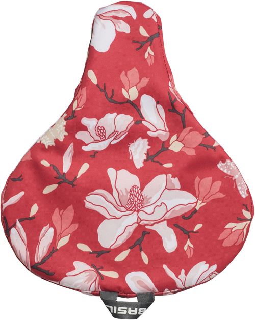 BASIL tapis de selle fleurs hydrofuges Magnoliarouge