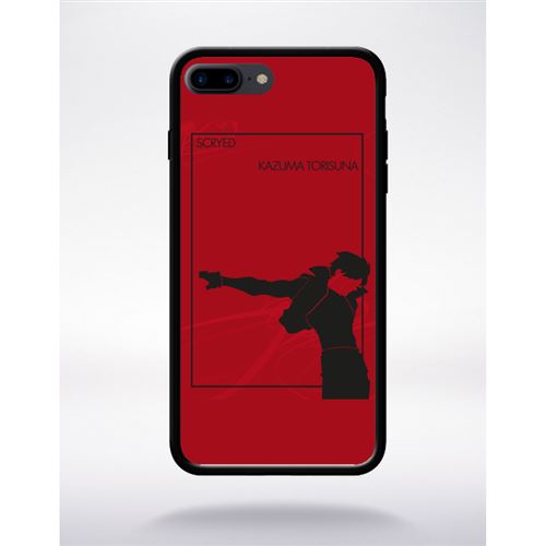 Coque scryed kazuma torisuna compatible apple iphone 7 plus bord noir silicone