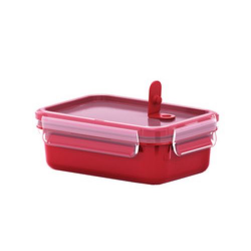 emsa Boîte pour micro-ondes CLIP & MICRO, 0,80 L, rouge