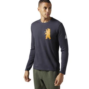 reebok t shirt homme gris