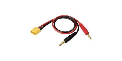 Câble de charge Reely 1373177 [2x banane mâle - 1x XT60 mâle] 300 mm 4 mm²