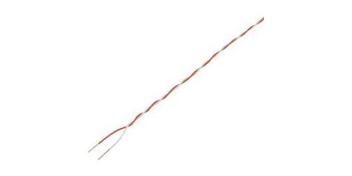 Fil de câblage TRU COMPONENTS SH1998C498 1564580 2 x 0.28 mm² rouge, blanc 5 m