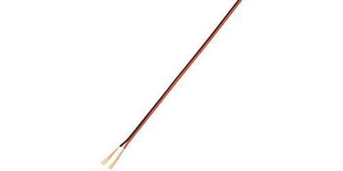 Fil de câblage TRU COMPONENTS 1567051 2 x 0.14 mm² noir, rouge 10 m