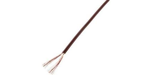 Fil de câblage Conrad Components 93030c534 2 x 1 mm² marron 25 m