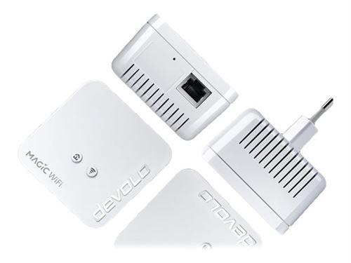 devolo Magic 1 WiFi mini - Multiroom Kit - pont - HomeGrid - 802.11b/g/n - 2,4 Ghz - Branchement mural (pack de 3)