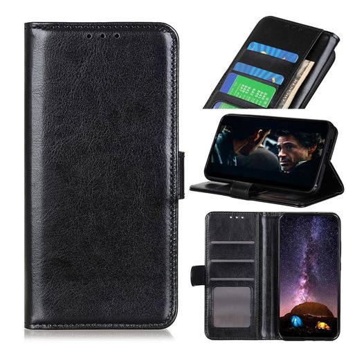 Etui en PU Cheval fou avec support noir pour votre Sony Xperia L4