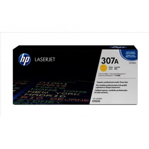 HP 307A - geel - origineel - LaserJet - tonercartridge (CE742A)