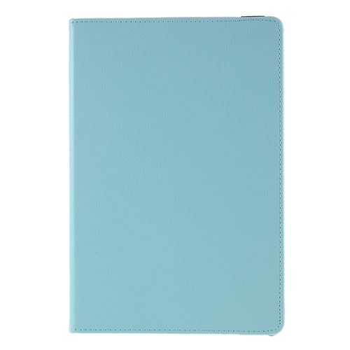Etui en PU texture de litchi avec support rotatif bleu clair pour votre Samsung Galaxy Tab S7 SM-T870,T875