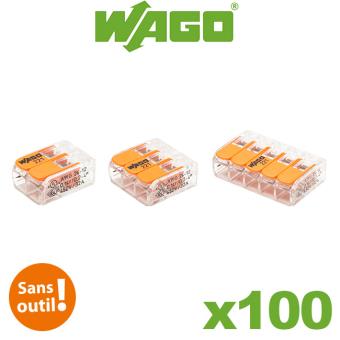Wago - Pot panaché de 100 bornes de connexion automatique 2, 3 et 5 entrées S221 - 1