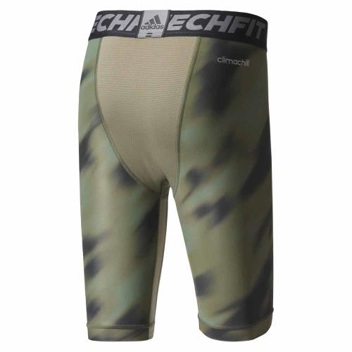 Collants de course Adidas Techfit Chill Graphic Short Tights 9 Inches