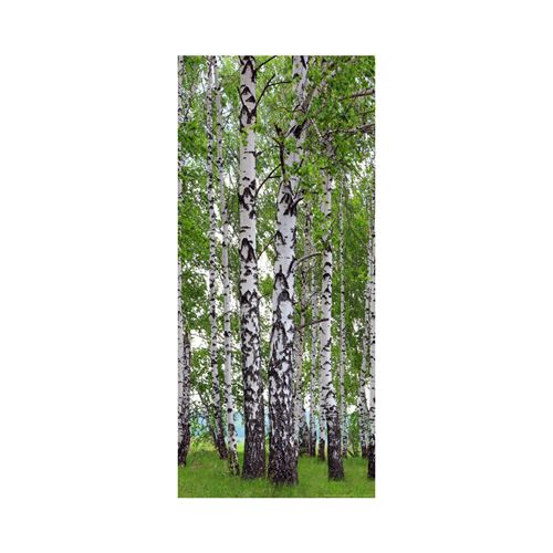 AG ART Birch's wood, intissé photo mural, 90 x 202 cm, 1 part